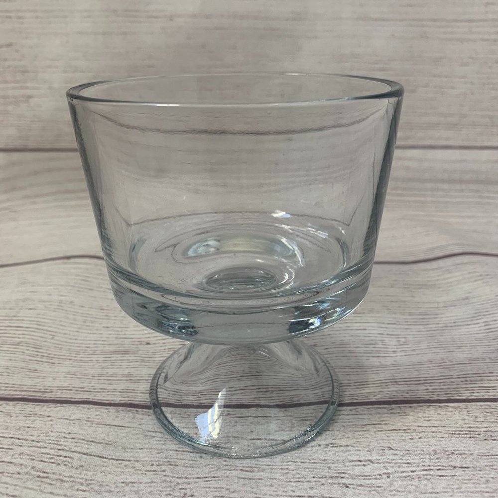 Small Glass Dessert Parfait Dish with Pedestal Base Individual Serving 4…